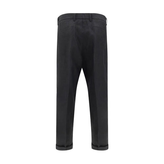 Dolce & Gabbana Linen Pants Dolce & Gabbana Dark Slate Gray