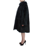 Dolce & Gabbana Exquisite Shearling Coat Jacket Dolce & Gabbana Black