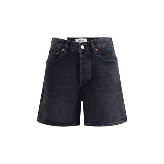 Agolde V-waist Shorts Agolde Dark Slate Gray