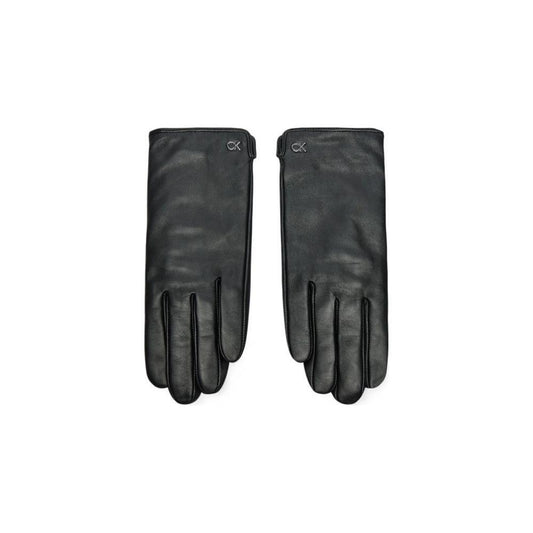 Calvin Klein Black Leather Glove CA-16494500009-S/M