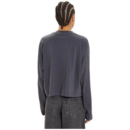 Calvin Klein Jeans Gray Cotton Tops & T-Shirt