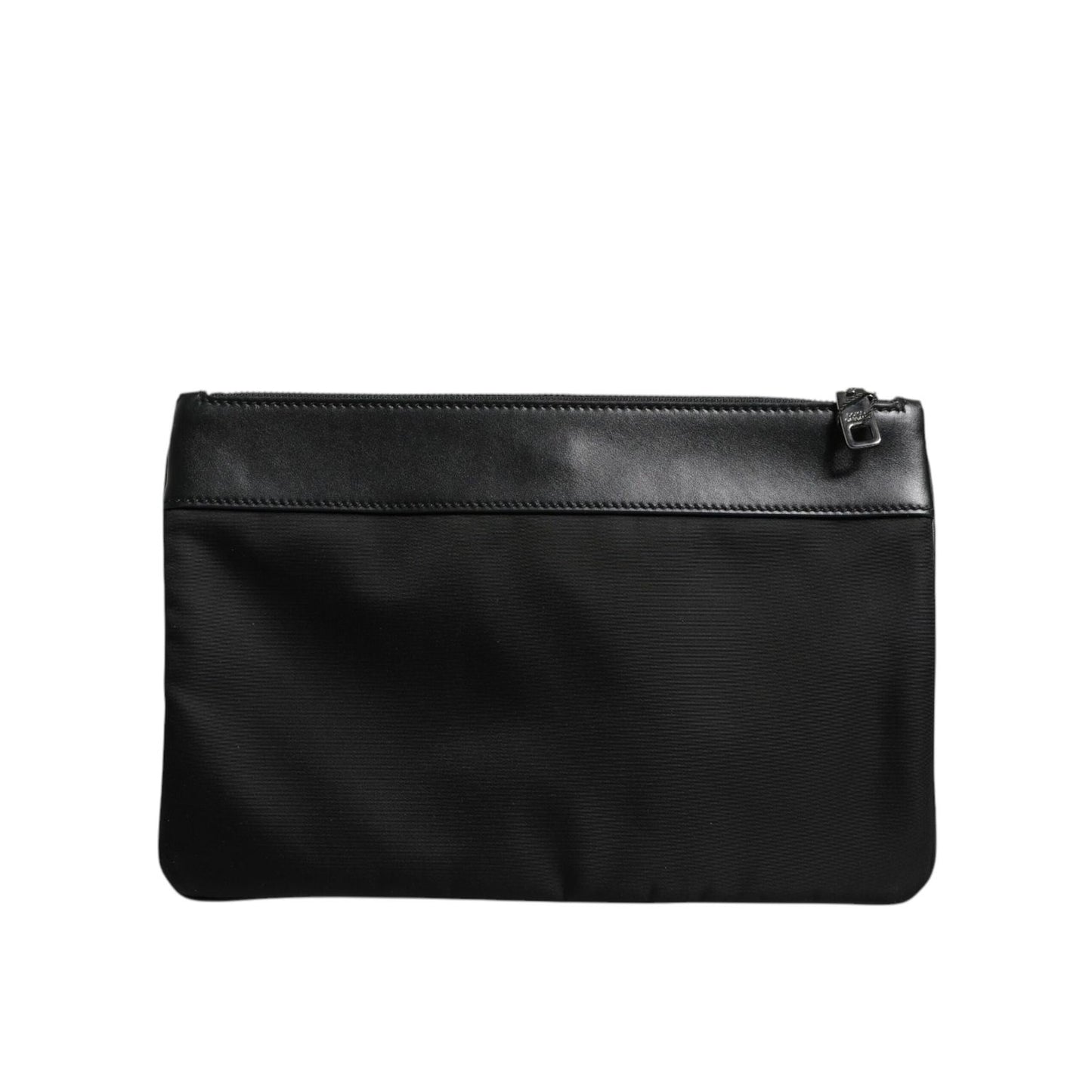 Dolce & Gabbana Multicolor Leopard Jacquard Logo Plaque Men Pouch Bag