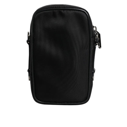 Dolce & Gabbana Multicolor Camouflage Jacquard Logo Plaque Crossbody Bag