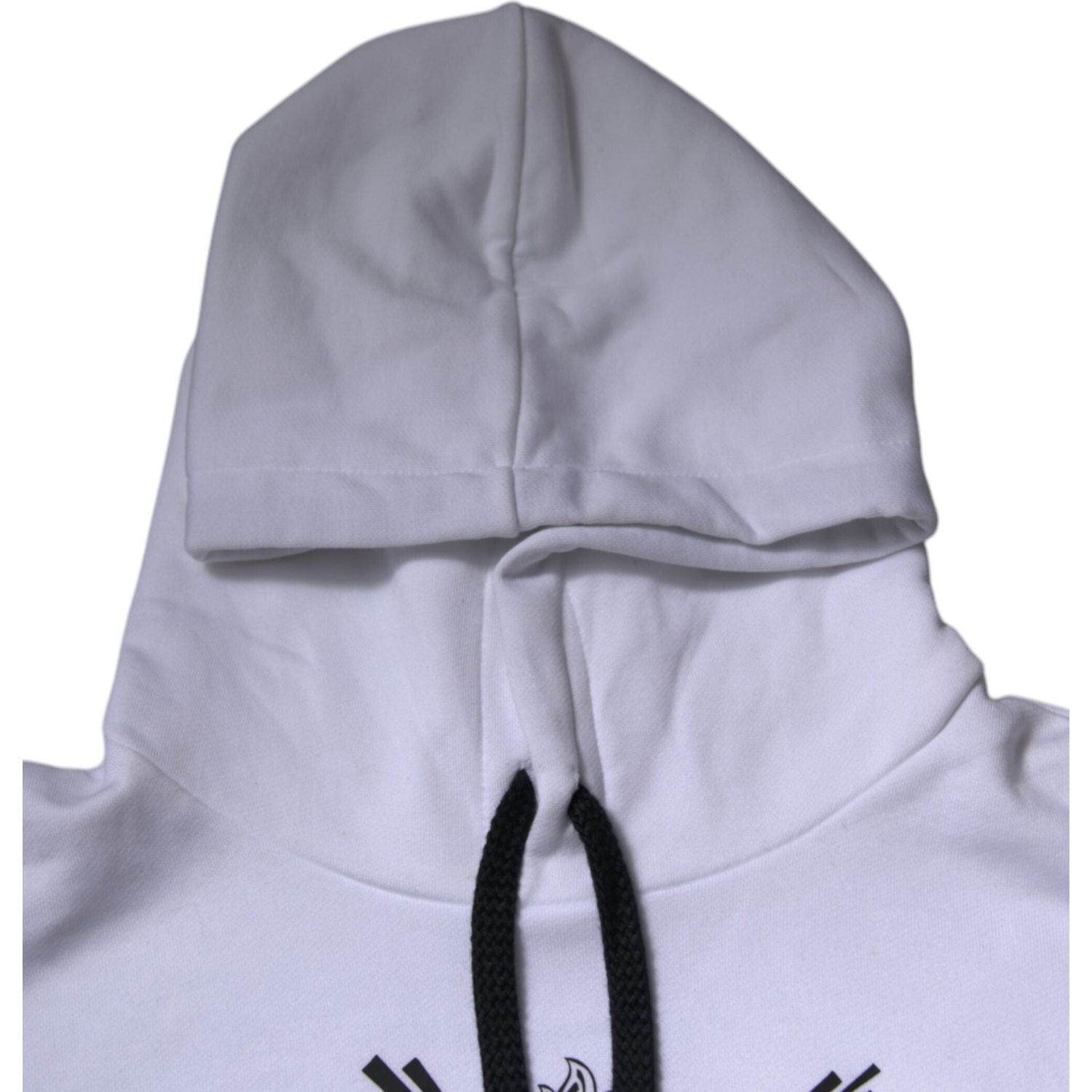 Dolce & Gabbana White Sacred Heart Hooded Sweatshirt Sweater