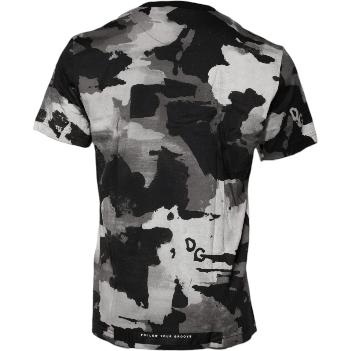 Dolce & Gabbana Multicolor Camouflage Crew Neck T-shirt