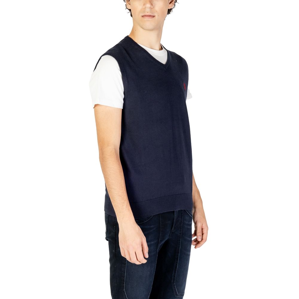 U.S. POLO ASSN. Blue Cotton Waistcoat