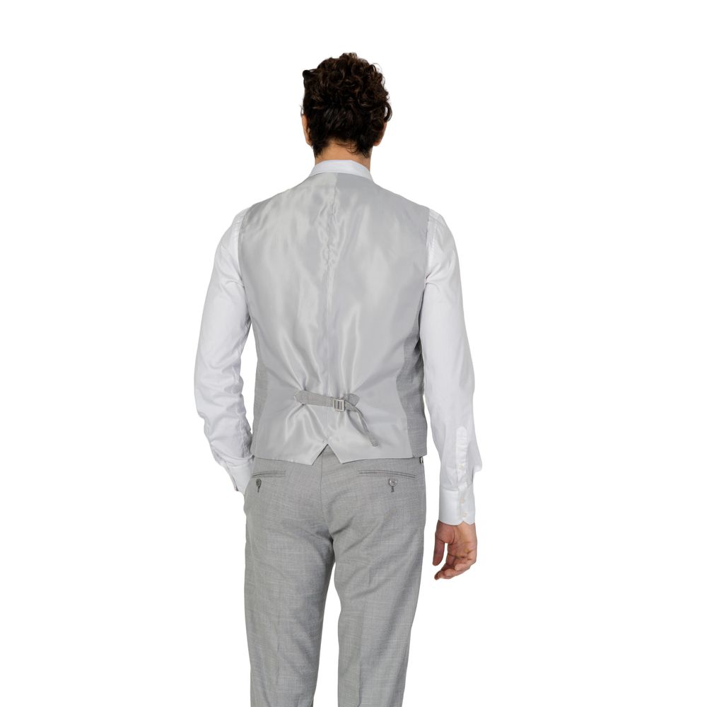Antony Morato Gray Polyester Waistcoat