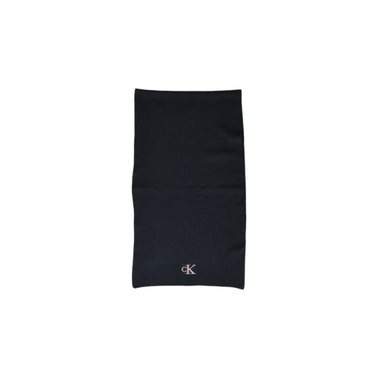 Calvin Klein Black Recycled Polyester Scarf CA-15183700009-ONE SIZE