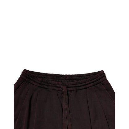 Dolce & Gabbana Dark Violet Cotton Cargo Jogger Pants