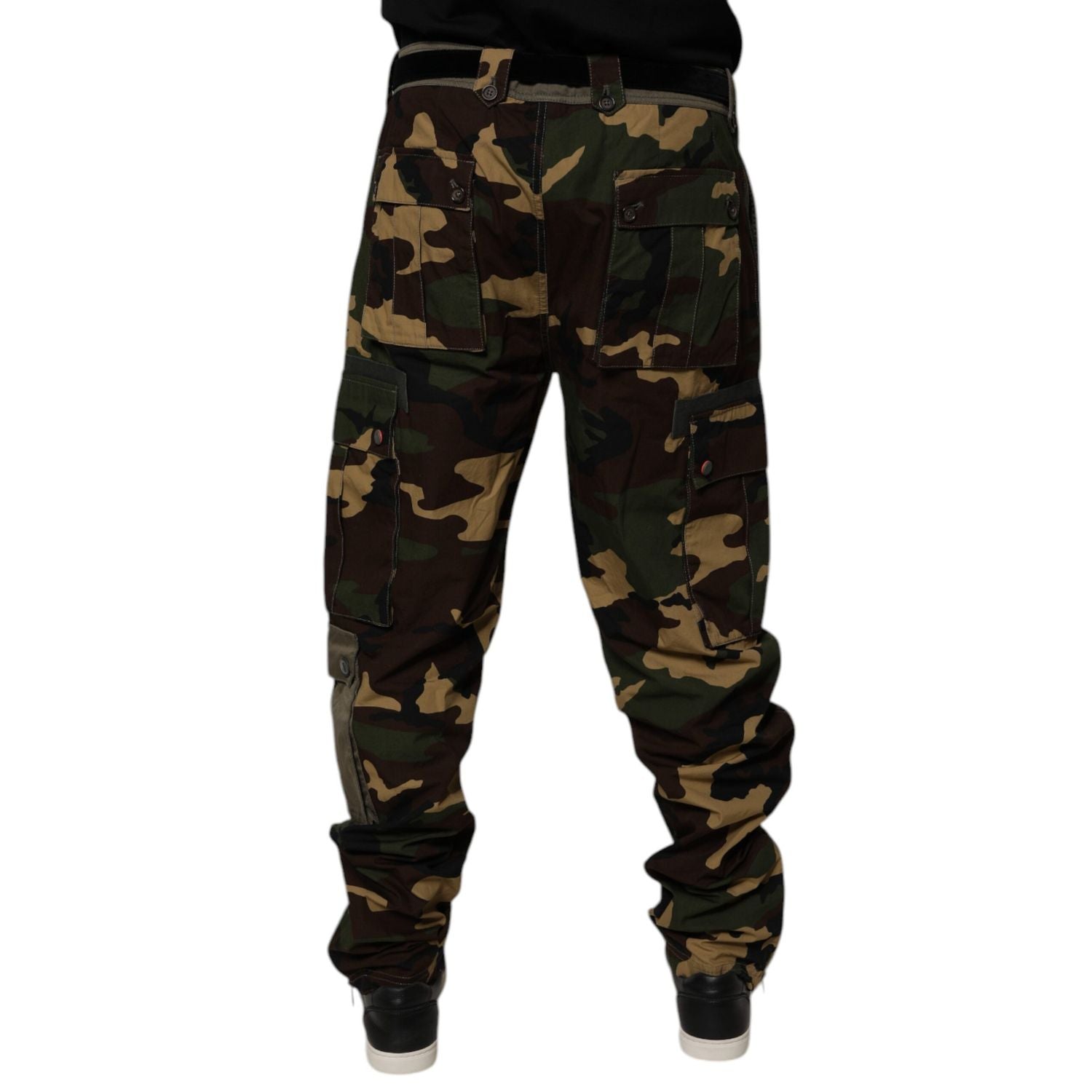 Dolce & Gabbana Multicolor Patchwork Camouflage Cargo Pants