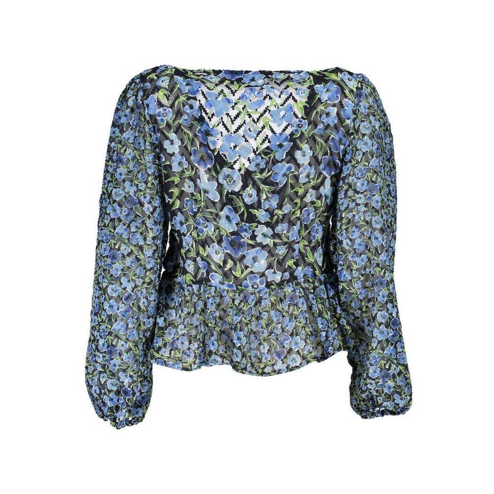 Desigual Blue Polyester Pattern Shirt