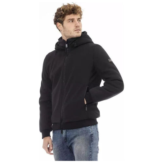Baldinini Trend Black Polyester Jacket BATR-1014-IT54 | M