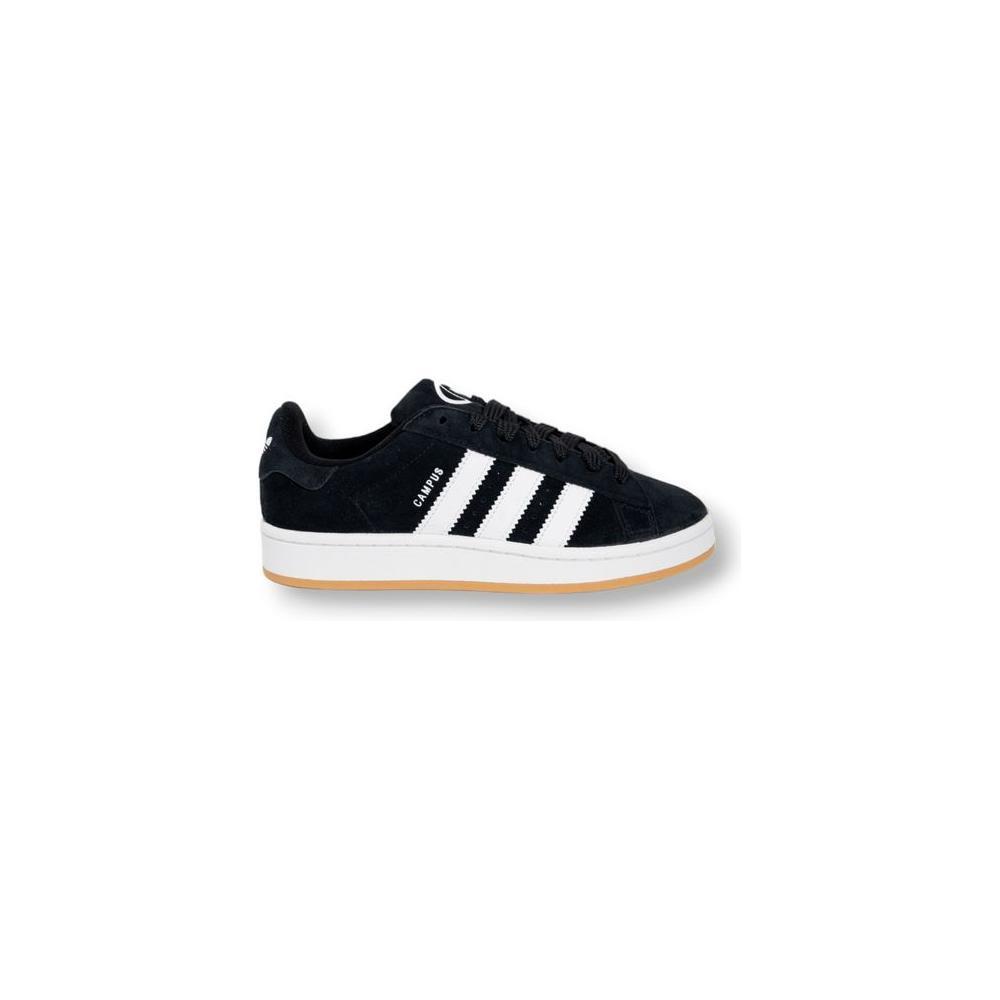 Adidas Black Suede Leather Athletic Sneakers