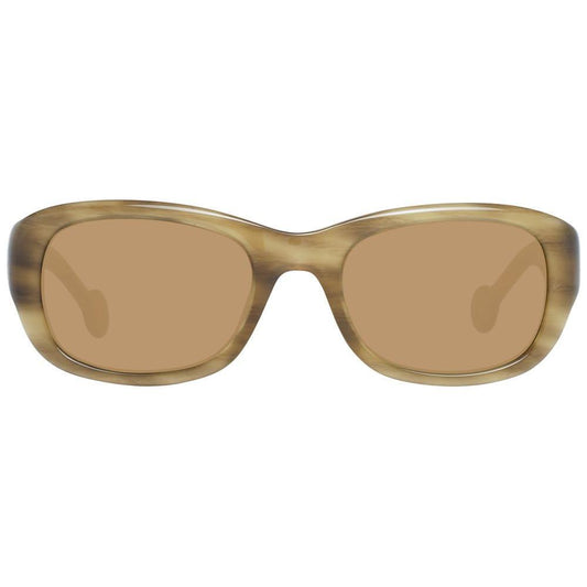 Hally&Son Brown Plastic Sunglasses HAHS55352S03AC