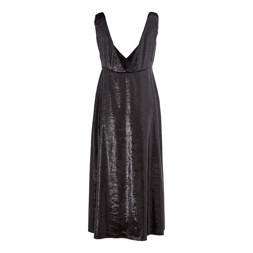 Lardini Black Polyester Cocktail Dress