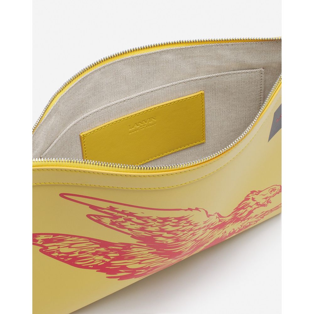 Lanvin "Yellow Leather Men Wallet"