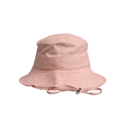 Dolce & Gabbana Pink Cotton Wide Brim Bucket Hat