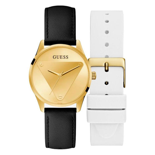 Guess Black Leather Watch GUGW0642L1AC