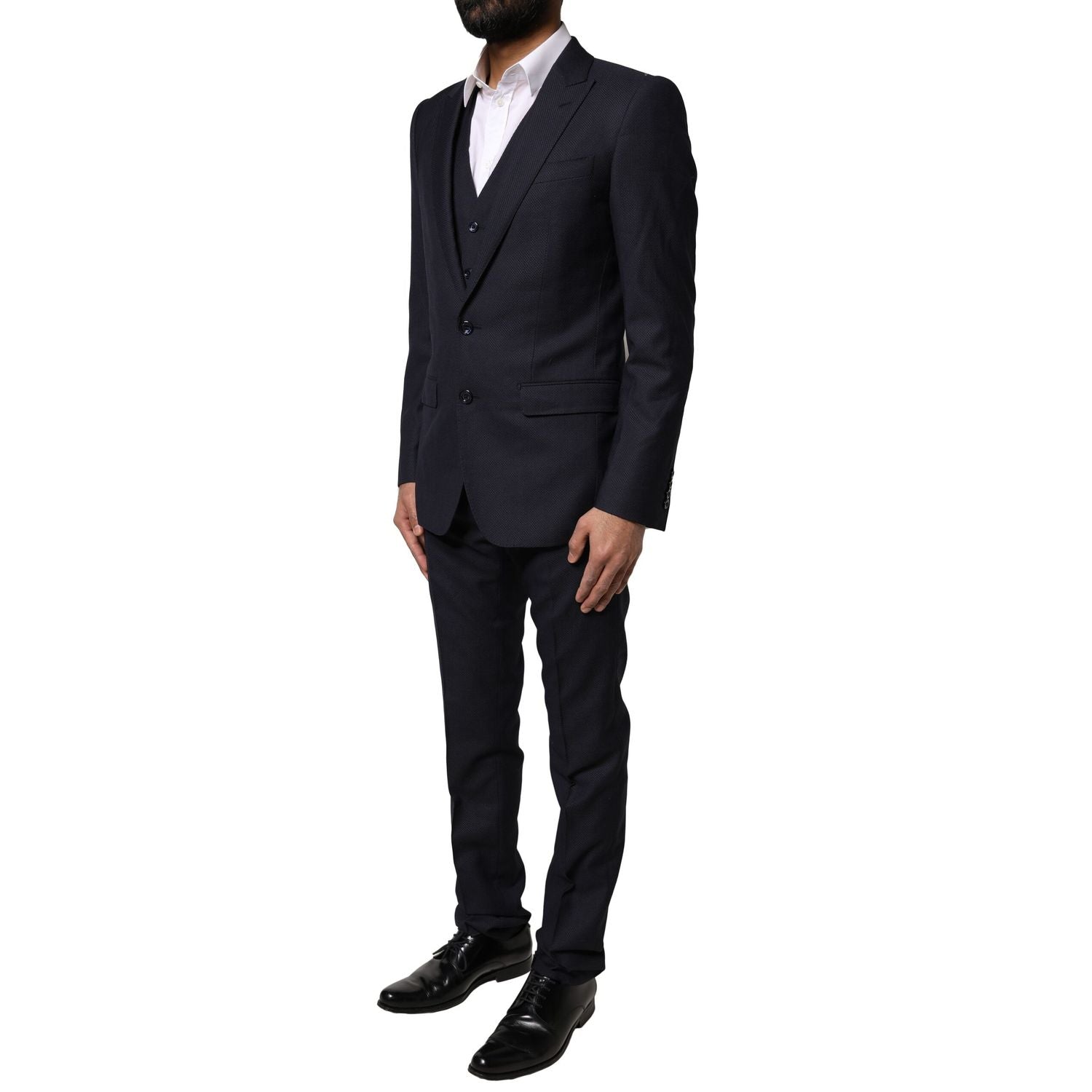 Dolce & Gabbana Black Fantasy MARTINI 3 Piece Formal Suit