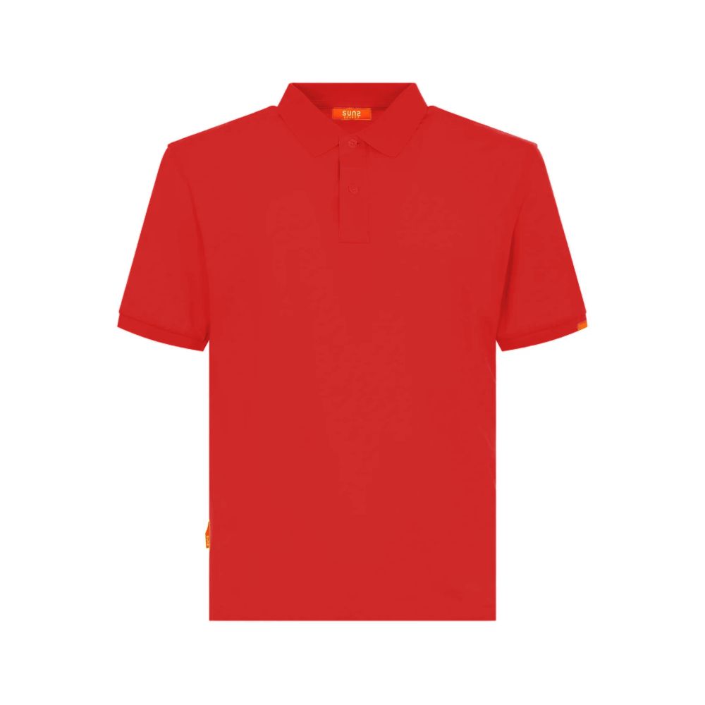 Suns Red Cotton Polo Shirt