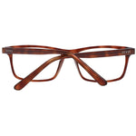 Guess Brown Unisex Glasses Frame with full-rim rectangle style, plastic material, and demo lenses. Includes branded case.