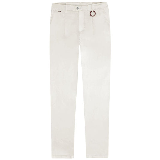 Tramarossa White Cotton Men Jeans