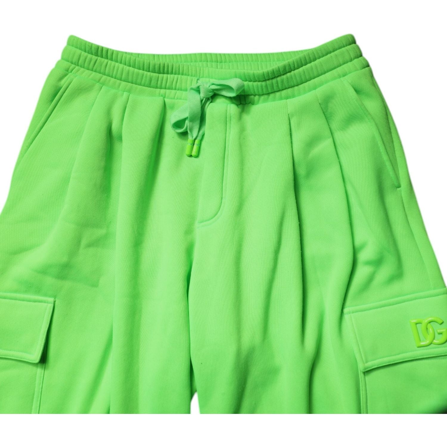 Dolce & Gabbana Neon Green Cargo Jogger Men Sweatpants Pants