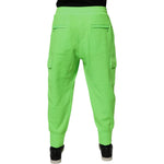 Dolce & Gabbana Neon Green Cargo Jogger Men Sweatpants Pants PAN75200-46