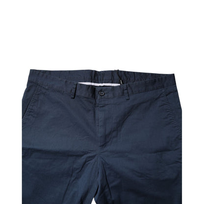 Dolce & Gabbana Blue Cotton Mid Waist Men Bermuda Shorts