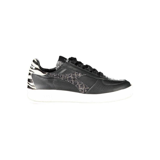 Diadora Black Leather Womens Sneaker DI-783-EU35.5/US5.5