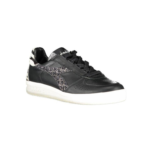Diadora Black Leather Womens Sneaker DI-783-EU35.5/US5.5