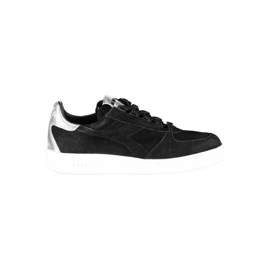 Diadora Black Leather Women Sneaker