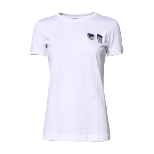 Dolce & Gabbana White #DGFamily Cotton Crew Neck T-shirt