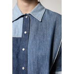Dolce & Gabbana Blue Cotton Button Up Collared Long Sleeve Top TSH90106-38