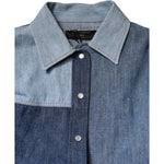 Dolce & Gabbana Blue Cotton Button Up Collared Long Sleeve Top TSH90106-38