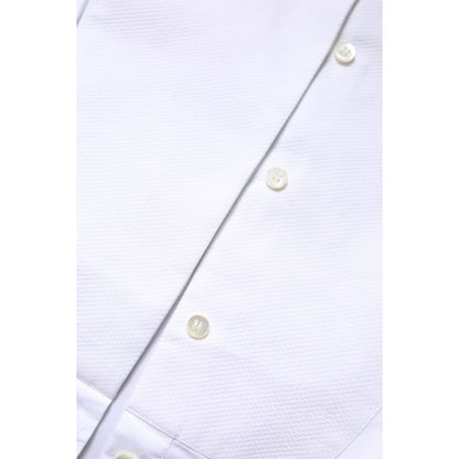 Dolce & Gabbana White Cotton Dress Collared Dress Shirt Top