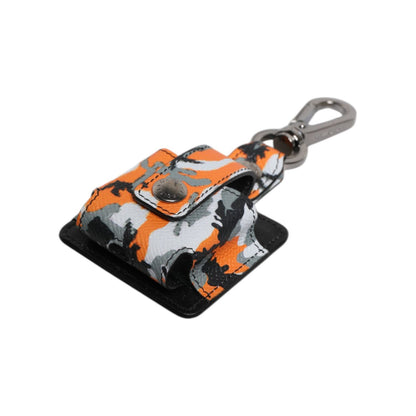 Dolce & Gabbana Multicolor Camouflage Leather Airpods Case