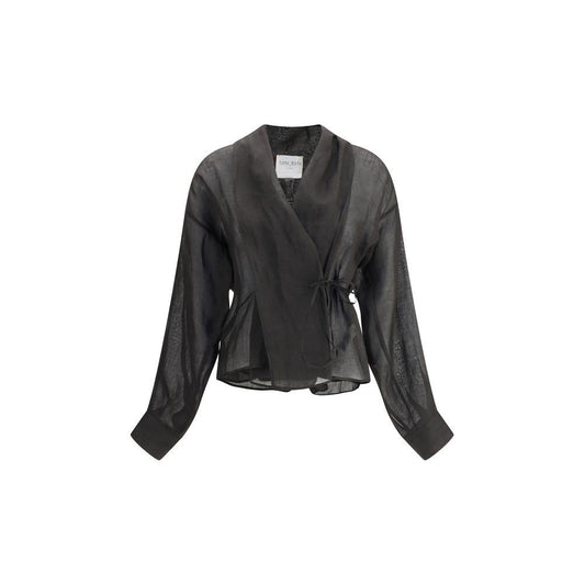 Forte_Forte Crossed Shirt Forte_Forte Dark Slate Gray