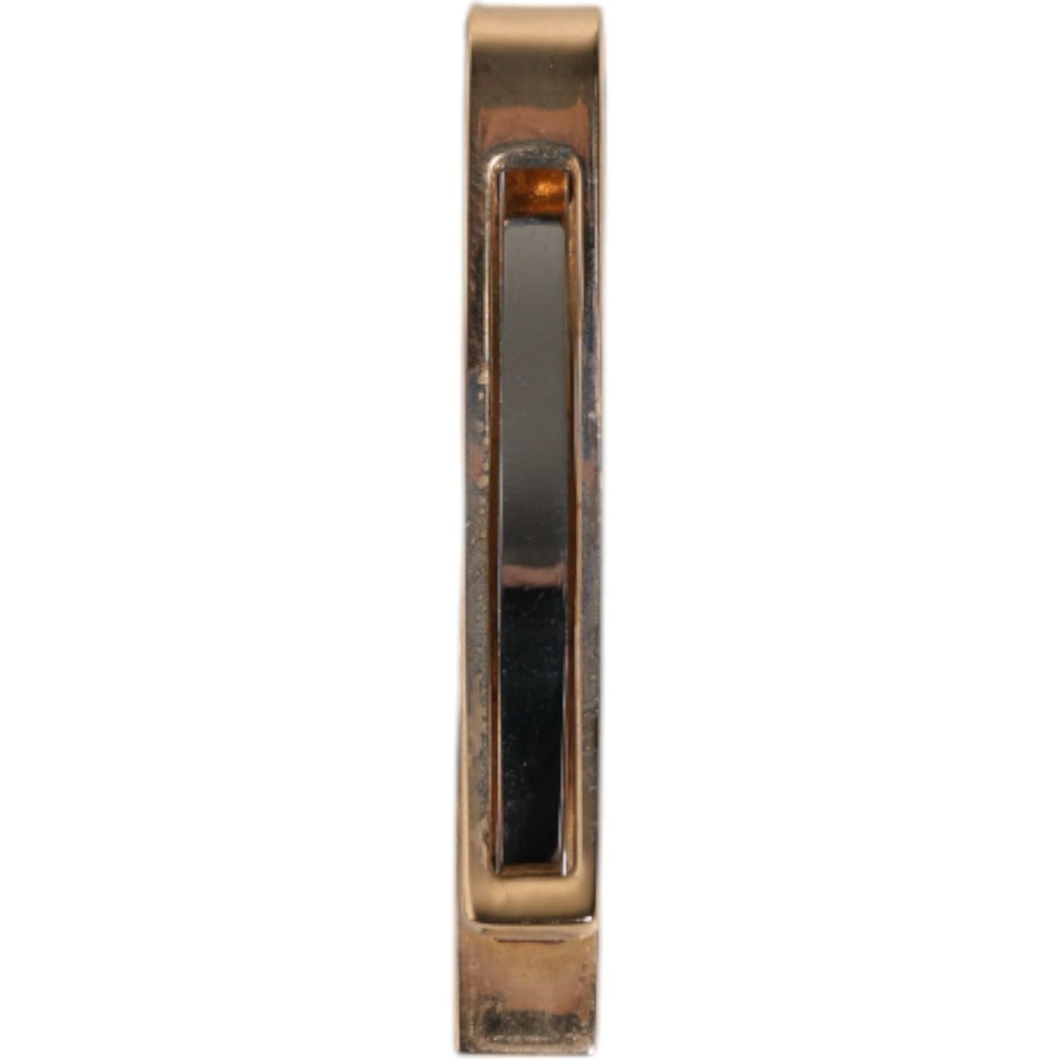 Dolce & Gabbana Gold Tone Brass Logo Branded Tie Clip Bar
