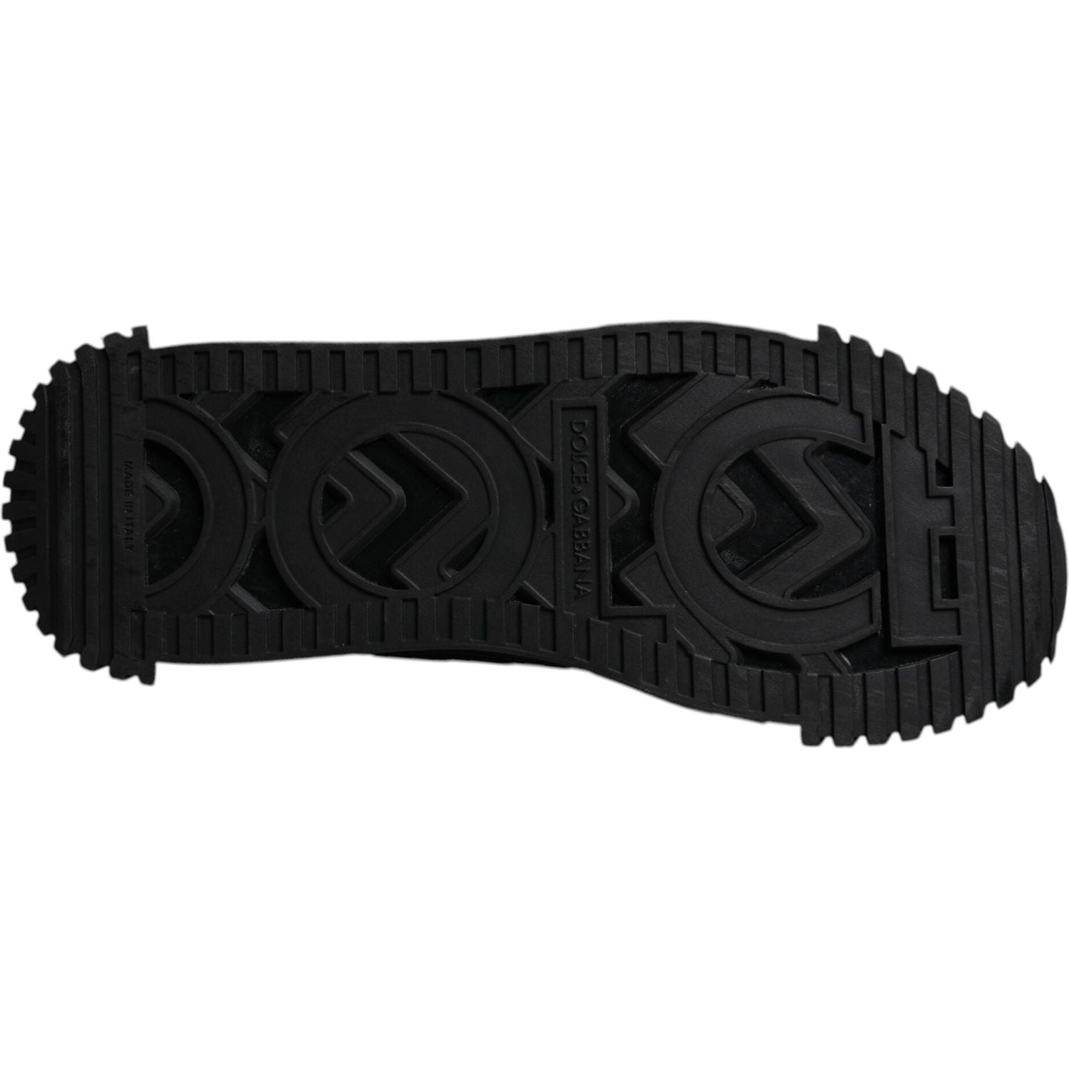 Dolce & Gabbana Black Logo Lace Up Low Top NS1 Sneakers Shoes