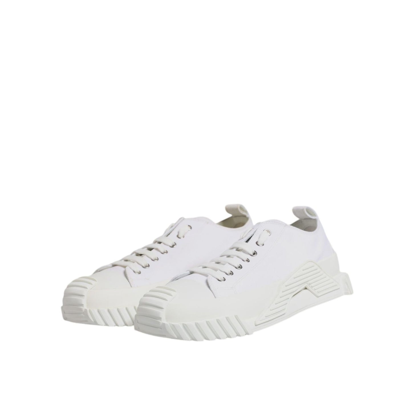 Dolce & Gabbana White Leather Low Top NS1 Sneakers Shoes