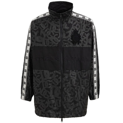 Dolce & Gabbana Black Polyester Jackets & Coat