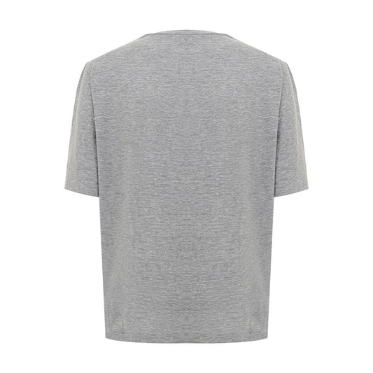 Dsquared² Elegant Gray Cotton Top for Women Dsquared² Dark Gray
