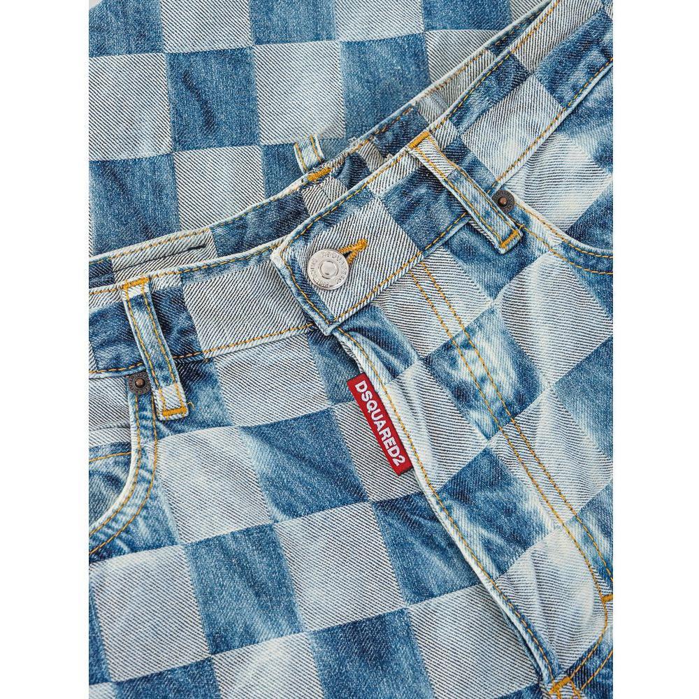 Dsquared² Blue Cotton Relaxed Fit Jeans