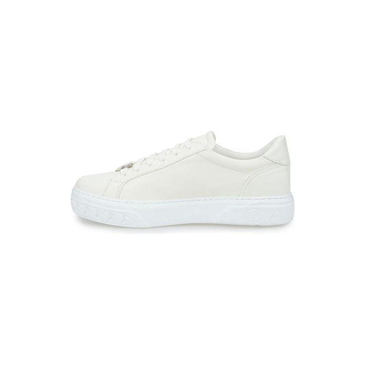 Casadei Sleek White Leather Sneakers CA-376666-EU40/US10
