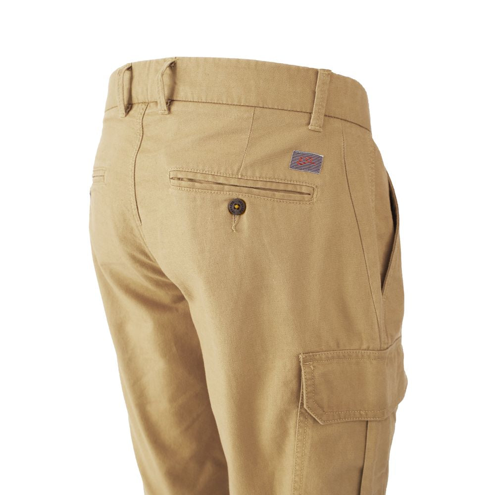 Yes Zee Beige Cotton Short YE-15235-W29