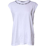 Dolce & Gabbana White Cotton Sleeveless Printed Tank T-shirt TSH87185-38