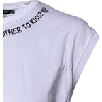 Dolce & Gabbana White Cotton Sleeveless Printed Tank T-shirt TSH87185-38