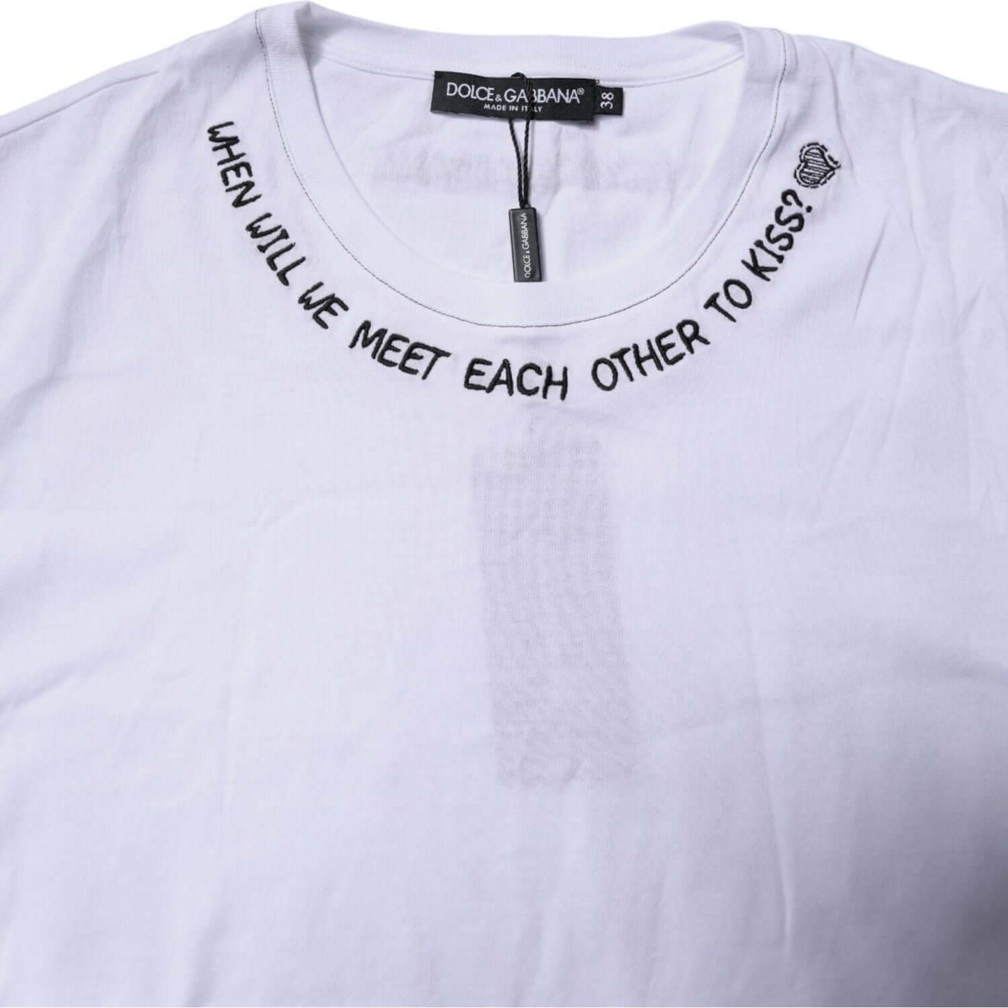 Dolce & Gabbana White Cotton Sleeveless Printed Tank T-shirt TSH87185-38