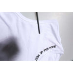 Dolce & Gabbana White Cotton Sleeveless Printed Tank T-shirt TSH87185-38